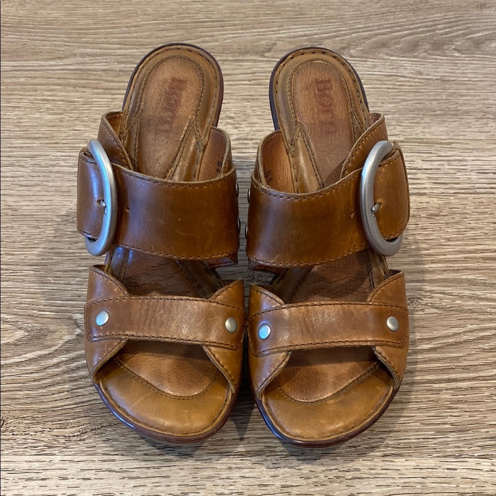 Born Women's Brown Leather Sandals